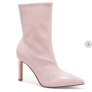 NIB New York and Company Pink Naomi Patent Booties